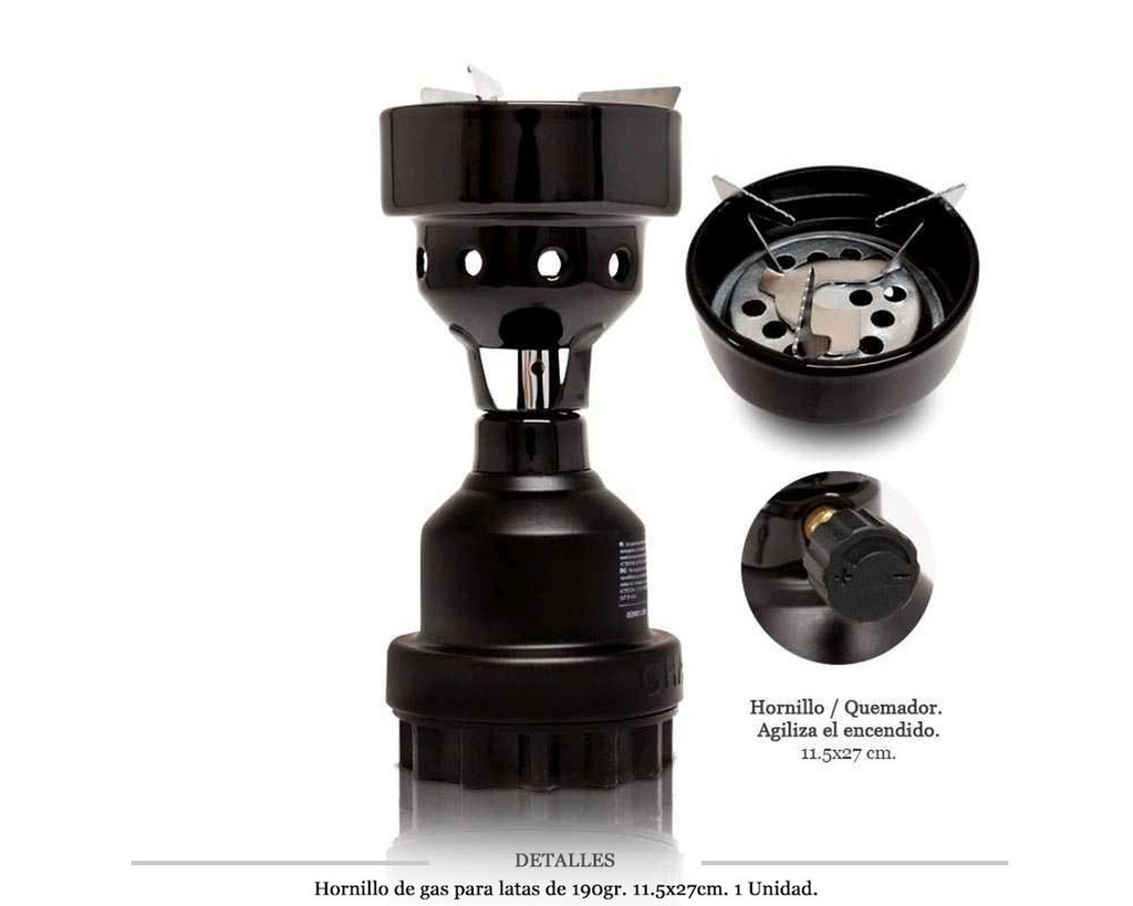 HORNILLO GAS ESPECIAL CARBON NEGRO
