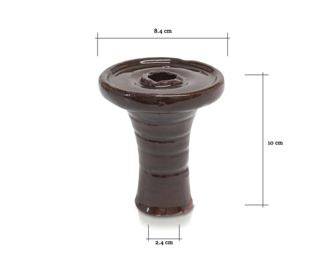 CAZOLETA BARRO MARRON 8,4X2,4X10 CM
