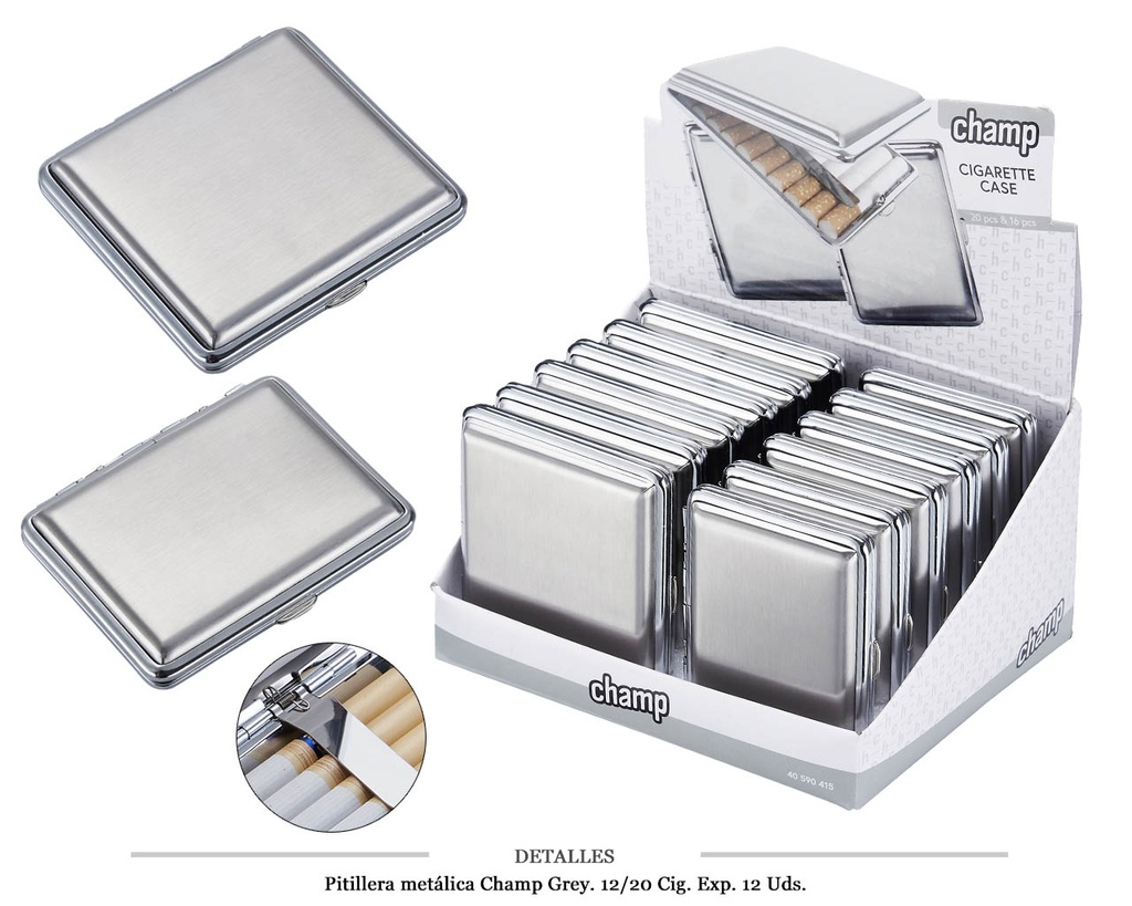 PITILLERA MET CHAMP GREY 12/20 CIG 12 UDS