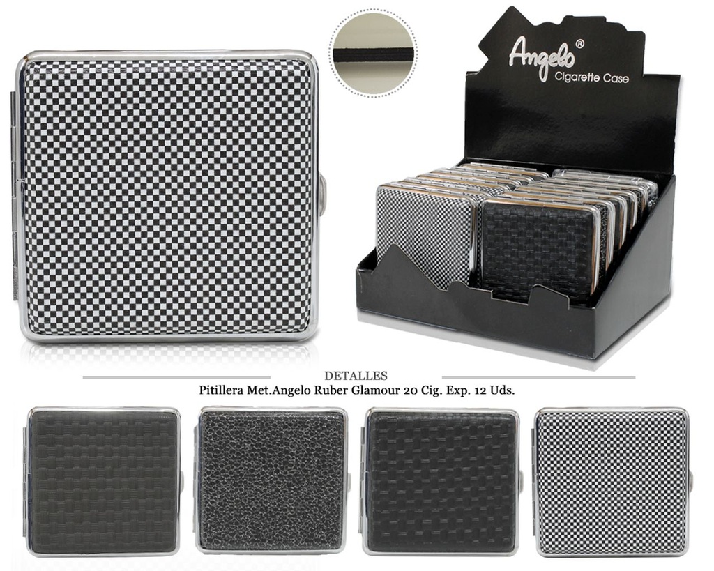 PITILLERA MET ANGELO RUBBER GLAMOUR 20 CIG 12 UDS