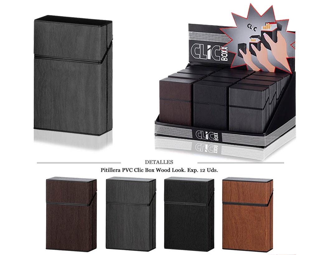 PITILLERA PVC CLIC BOX WOOD LOOK 12 UDS