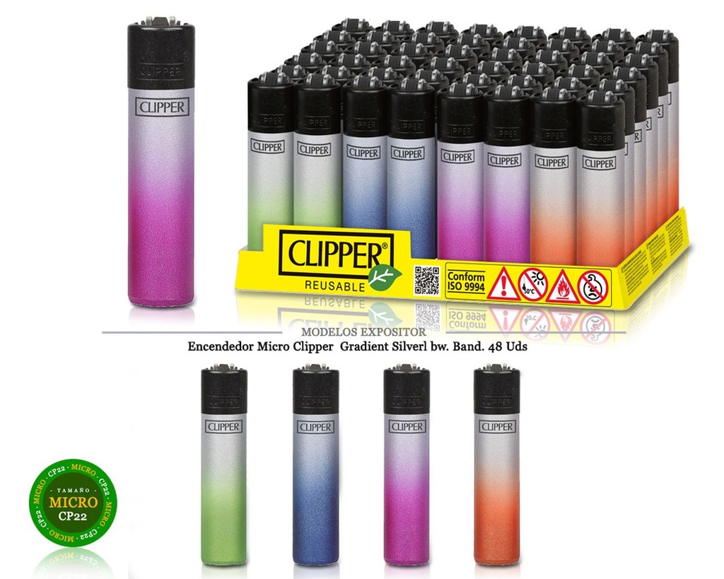ENCD. MICRO METALLIC GRADIENT SILVER BW 48 UDS