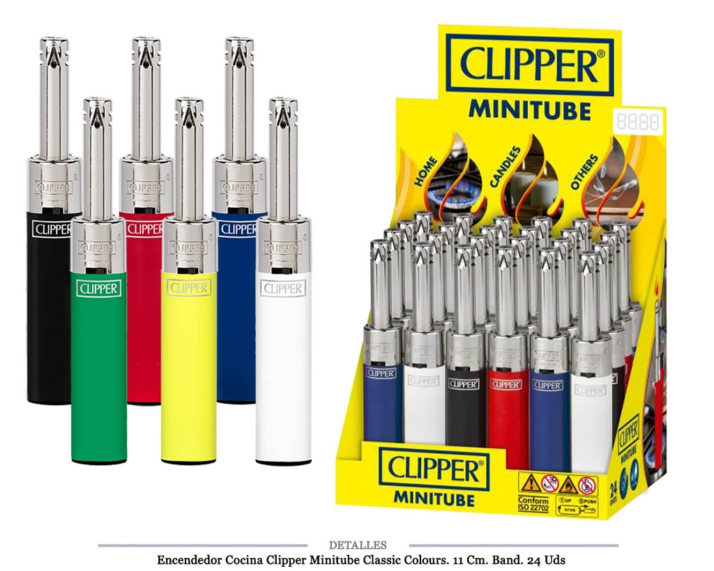 ENCD. CLIPPER COCINA MINITUBE CLASSIC COLOUR 24 UDS