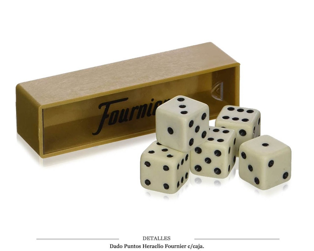 DADO PUNTOS H. FOURNIER C/CAJA 9,1X2,4X2,4 CM