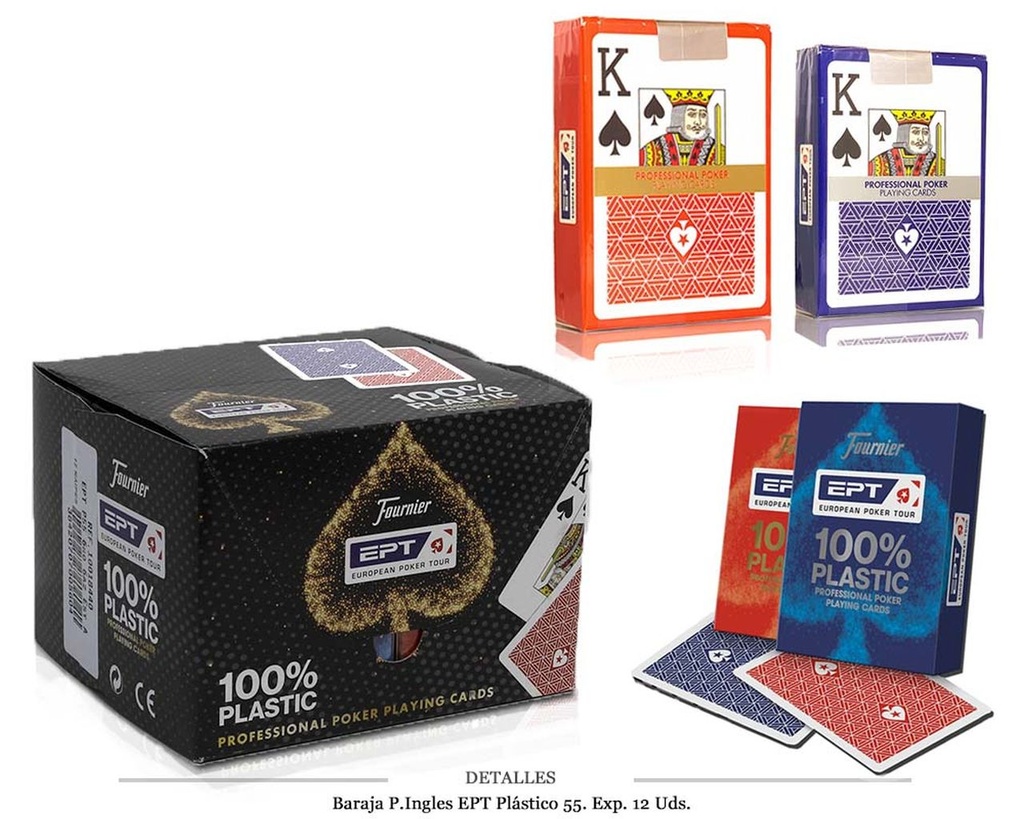 BARAJA P INGLES EPT PLASTICO 55 12 UDS
