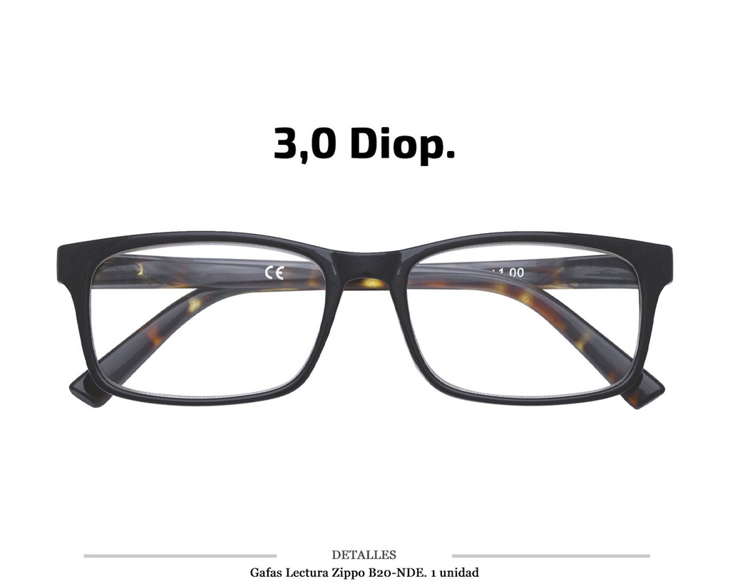 GAFAS LECTURA ZIPPO B20 NDE 3.0 DIOP 1 UD