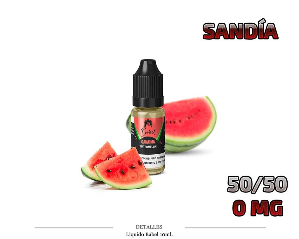 E-LIQUID BABEL CANAIMA SANDIA 0MG 10ML 