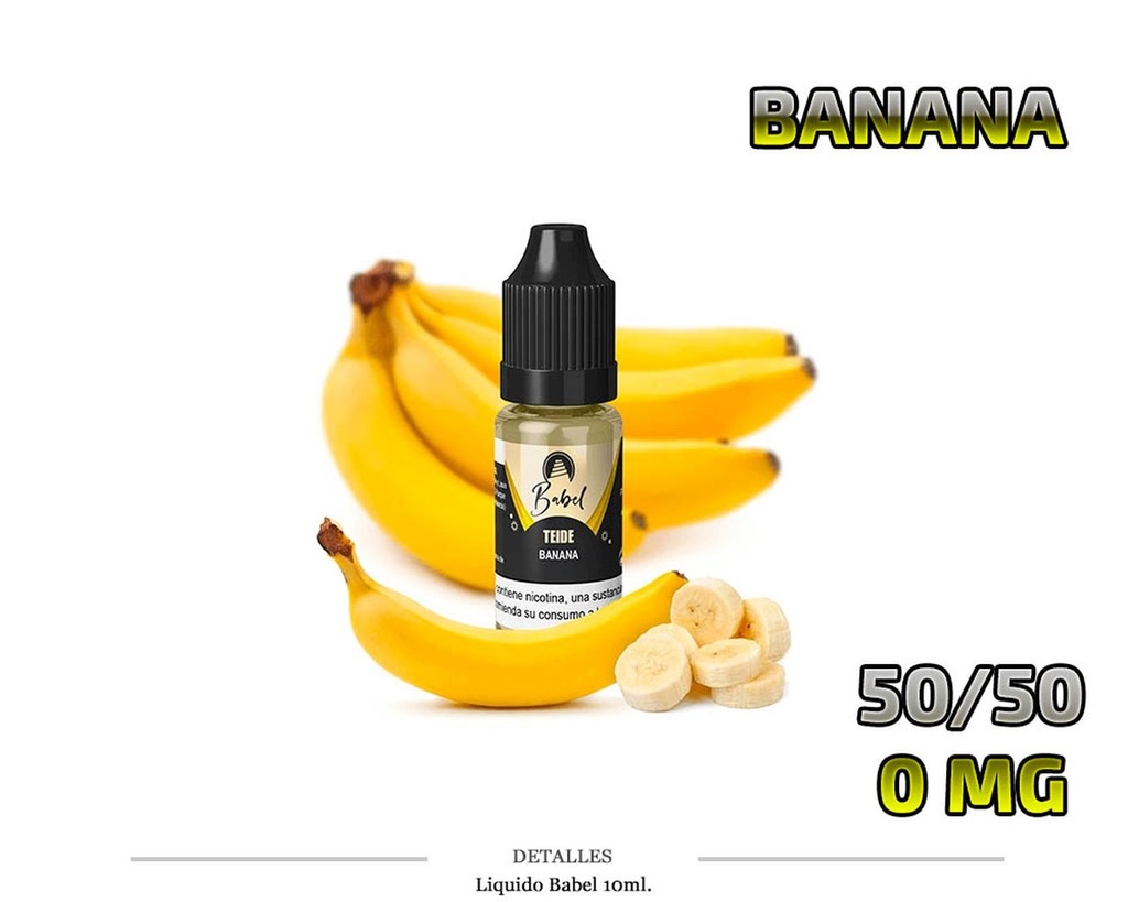 E-LIQUID BABEL TEIDE BANANA 0MG 10ML 