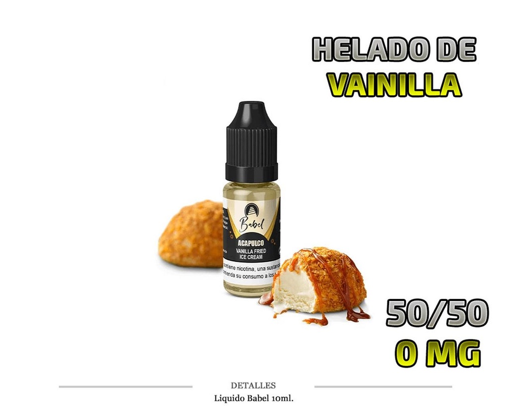 E-LIQUID BABEL ACAPULCO HELADO DE VAINILLA 0MG 10ML 