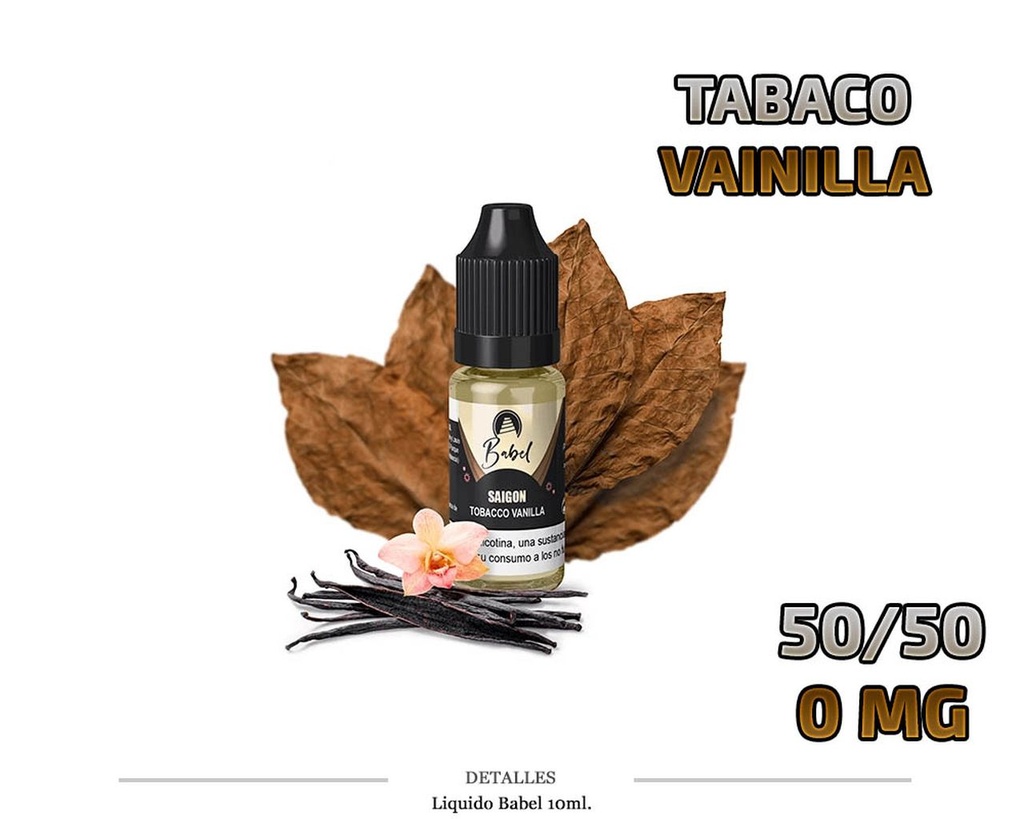 E-LIQUID BABEL SAIGON TABACO VAINILLA 0MG 10ML 