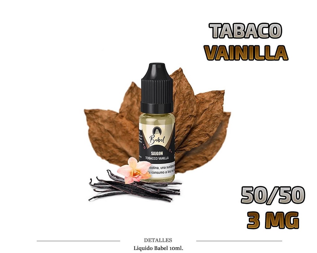 E-LIQUID BABEL SAIGON TABACO VAINILLA 3MG 10ML 