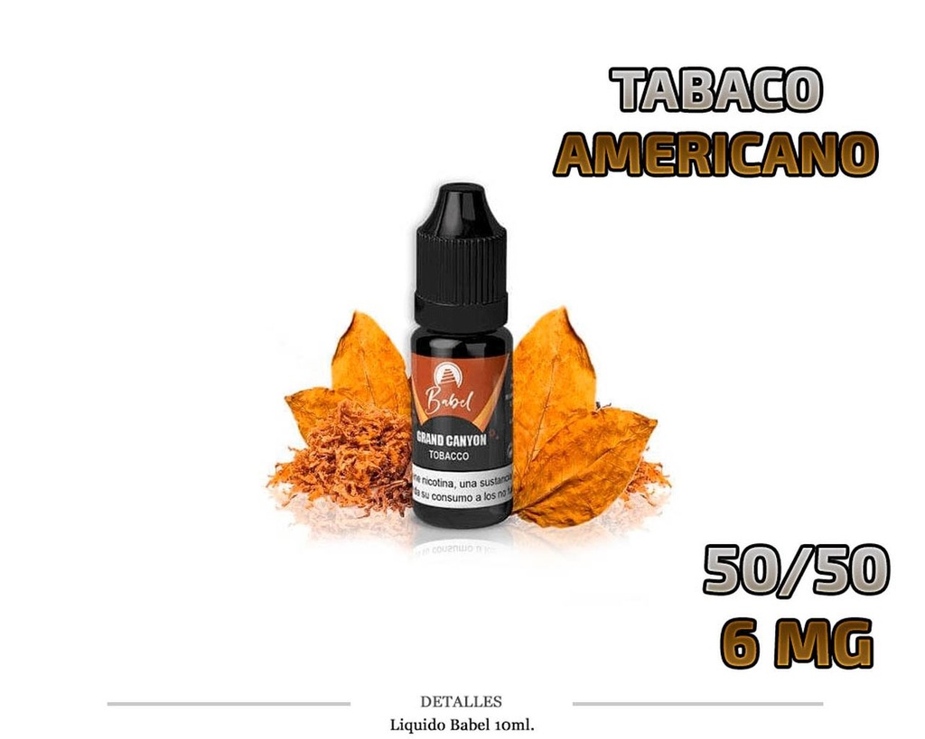 E-LIQUID BABEL GRAND CANYON TABACO 6MG 10ML 