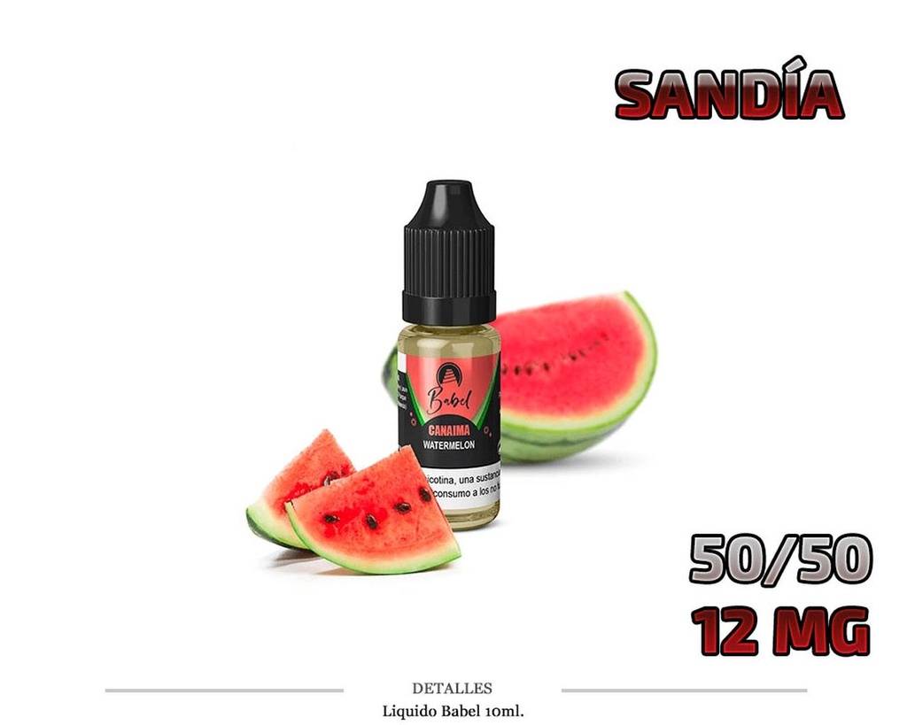 E-LIQUID BABEL CANAIMA SANDIA 12MG 10ML 