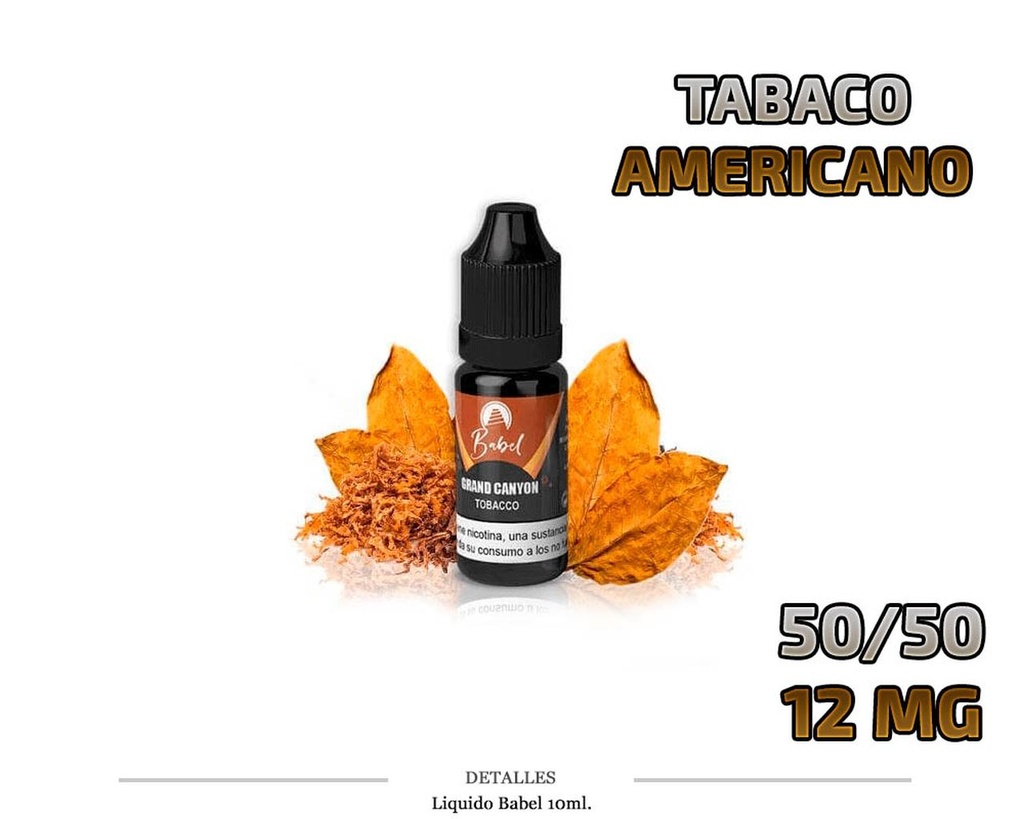 E-LIQUID BABEL GRAND CANYON TABACO 12MG 10ML 