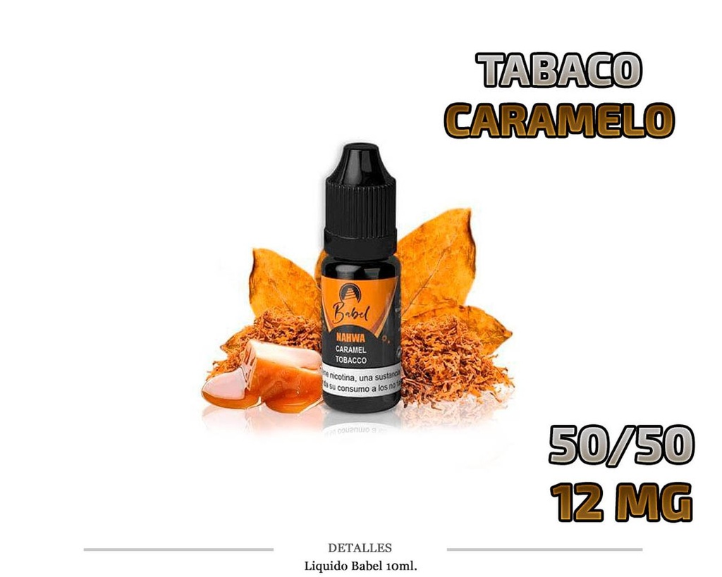 E-LIQUID BABEL NAHWA TABACO CARAMELO 12MG 10ML 