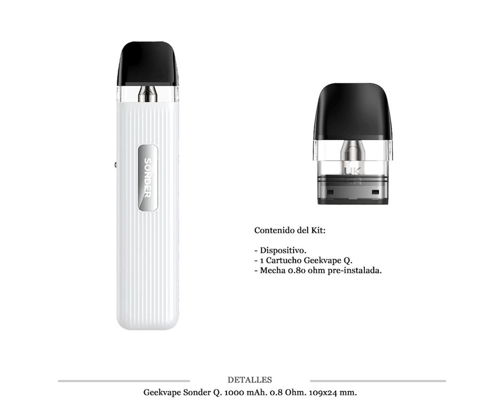 GEEKVAPE SONDER Q WHITE POD KIT