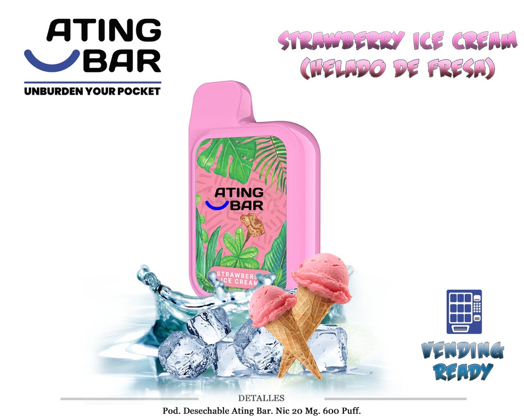 POD DES. ATING GRAFFITI STRAWBERRY ICE CREAM 20MG