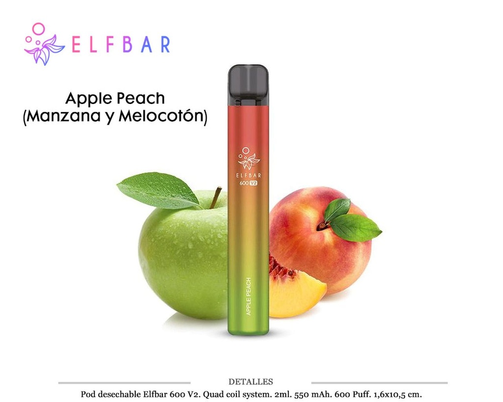 POD DES. ELFBAR V2 APPLE PEACH 20MG