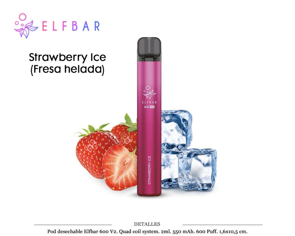 POD DES. ELFBAR V2 STRAWBERRY ICE 20MG