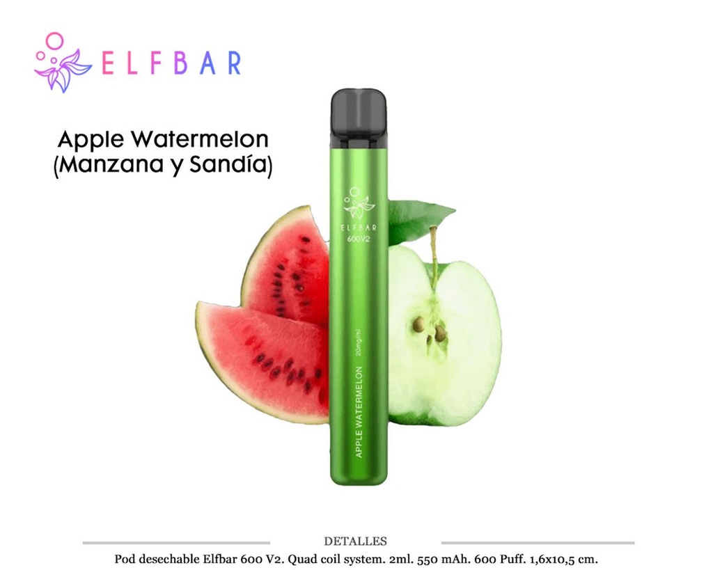 POD DES. ELFBAR V2 APPLE WATERMELON 20MG