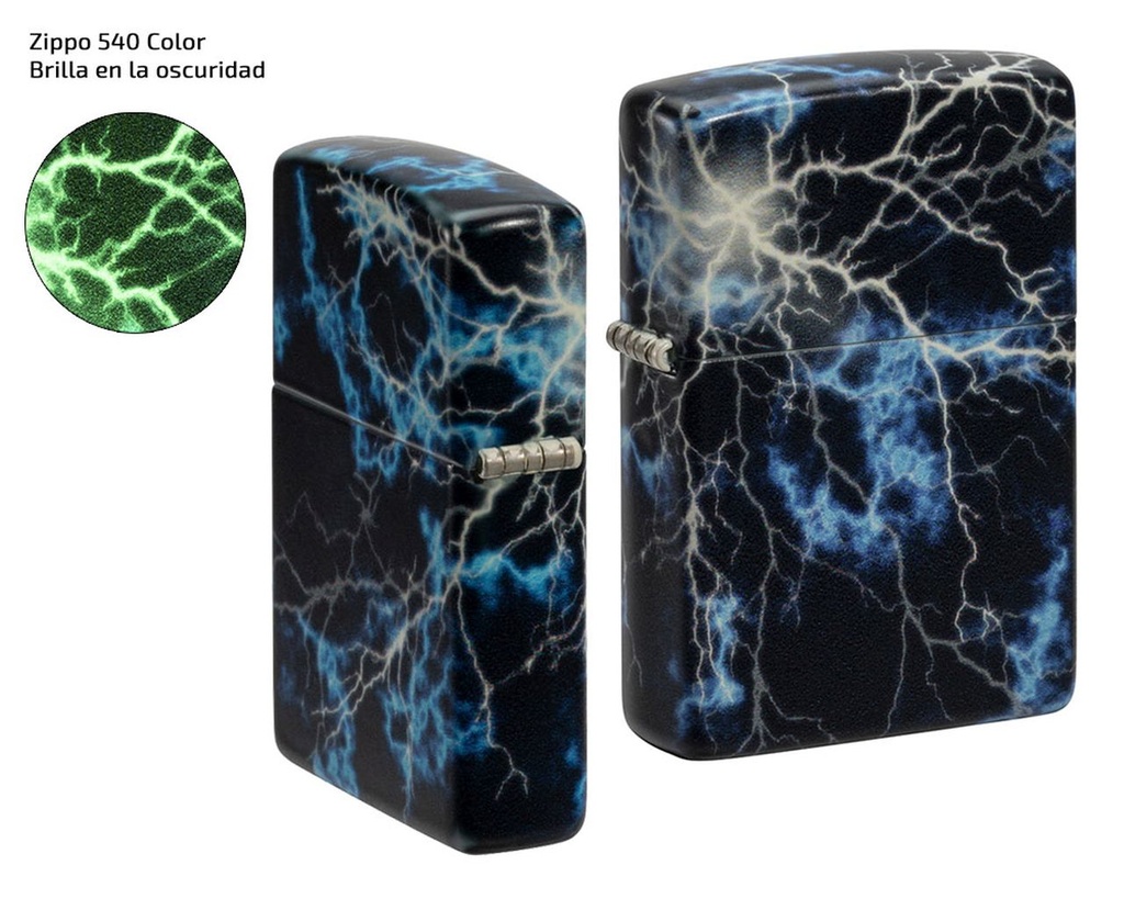 ZIPPO MD. 48610 540 COLOR GLOW IN THE DARK GREEN