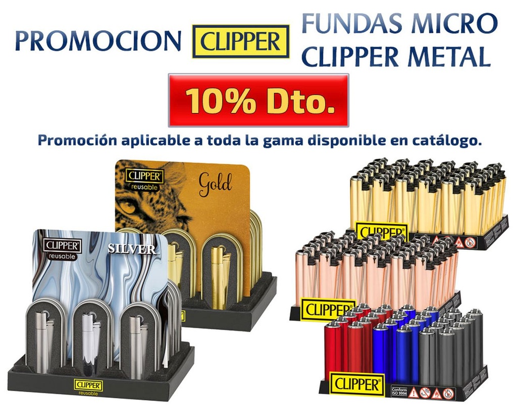 CLIPPER METAL Y FUNDAS MICRO PROMOCIÓN