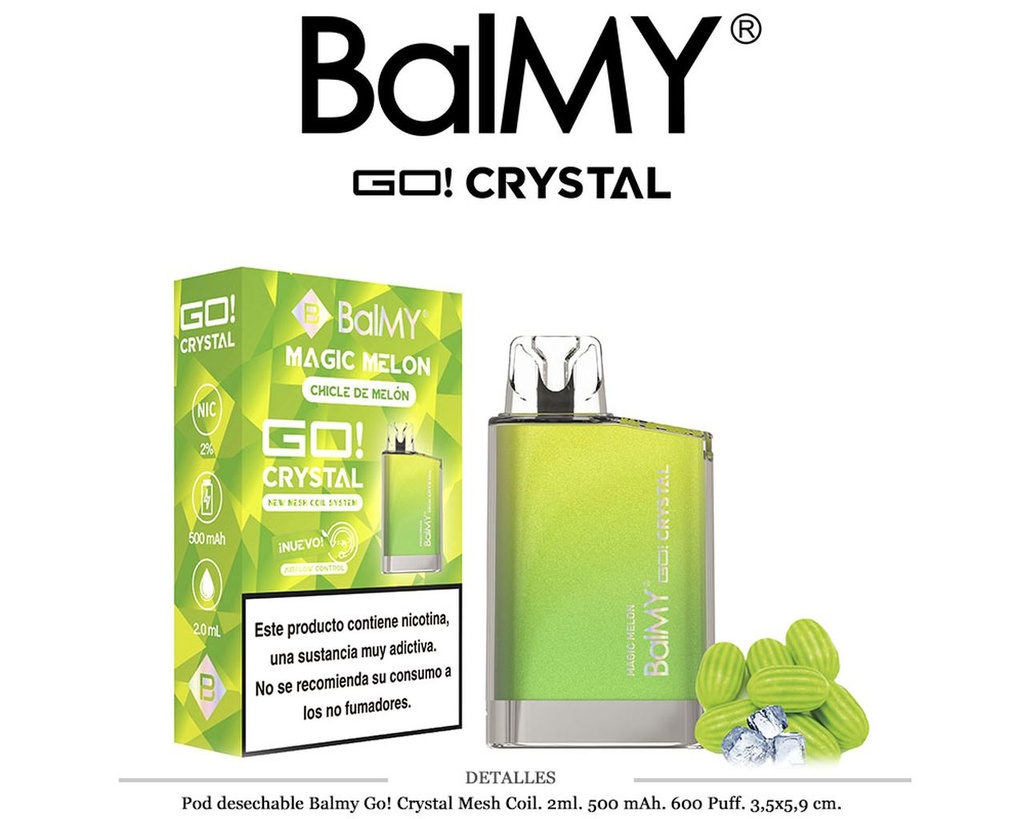 POD. DES. BALMY GO! CRYSTAL MAGIC MELON 20MG 2ML