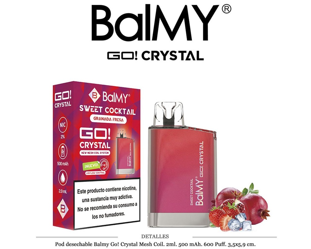 POD. DES. BALMY GO! CRYSTAL SWEET COCKTALL 20MG