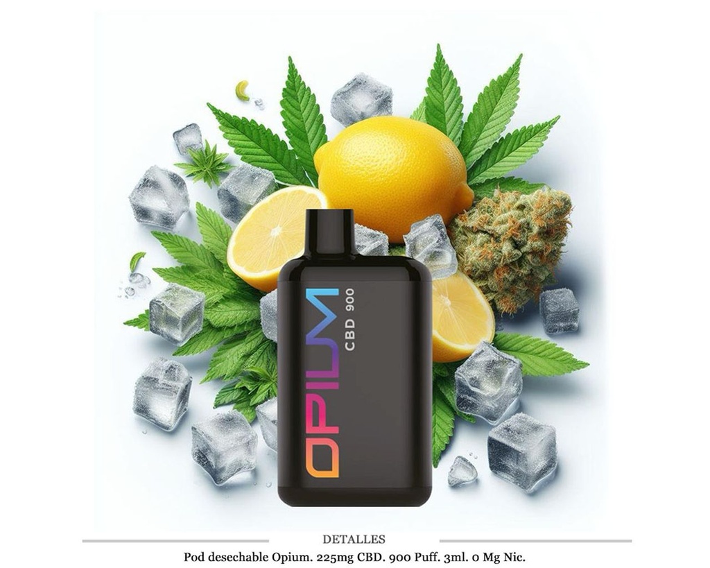 POD DESECH. OPIUM CBD LIMA LIMON 3ML 0MG