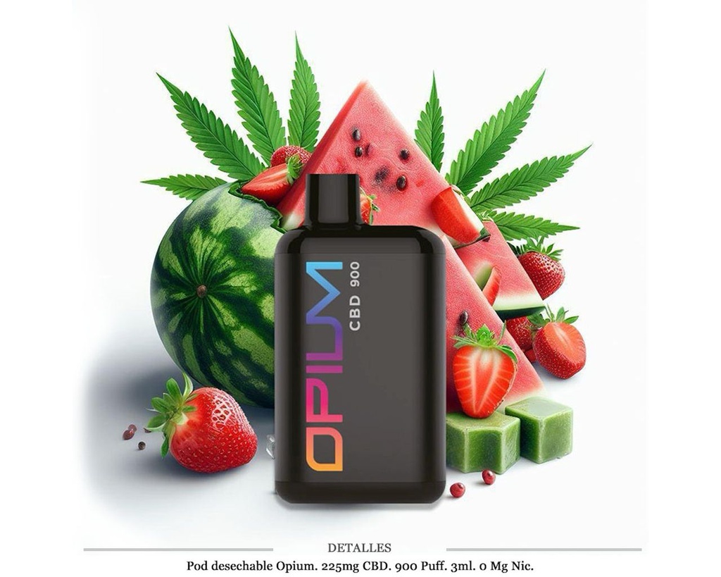 POD DESECH. OPIUM CBD STRAWBERRY WATERMELON 3ML 0MG