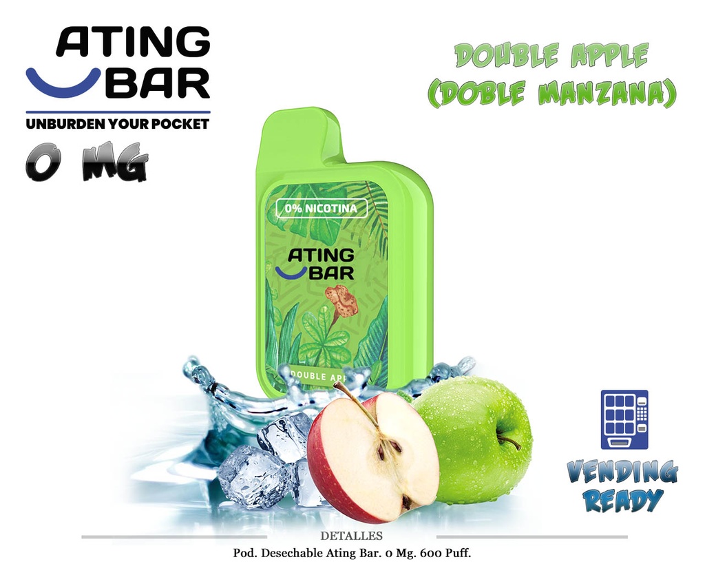 POD DES. ATING GRAFFITI DOUBLE APPLE 0MG