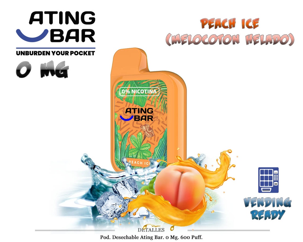 POD DES. ATING GRAFFITI PEACH ICE 0MG