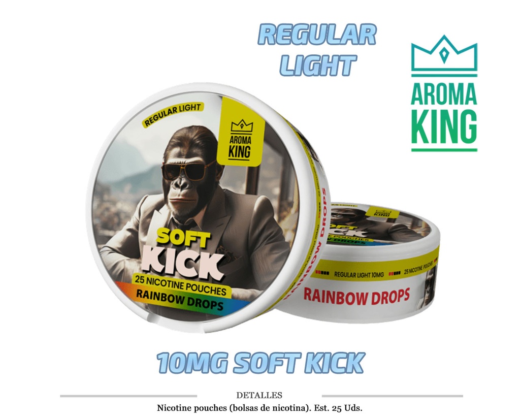 NICO POUCH AROMA KING RAINBOW DROPS 10MG 1 UD