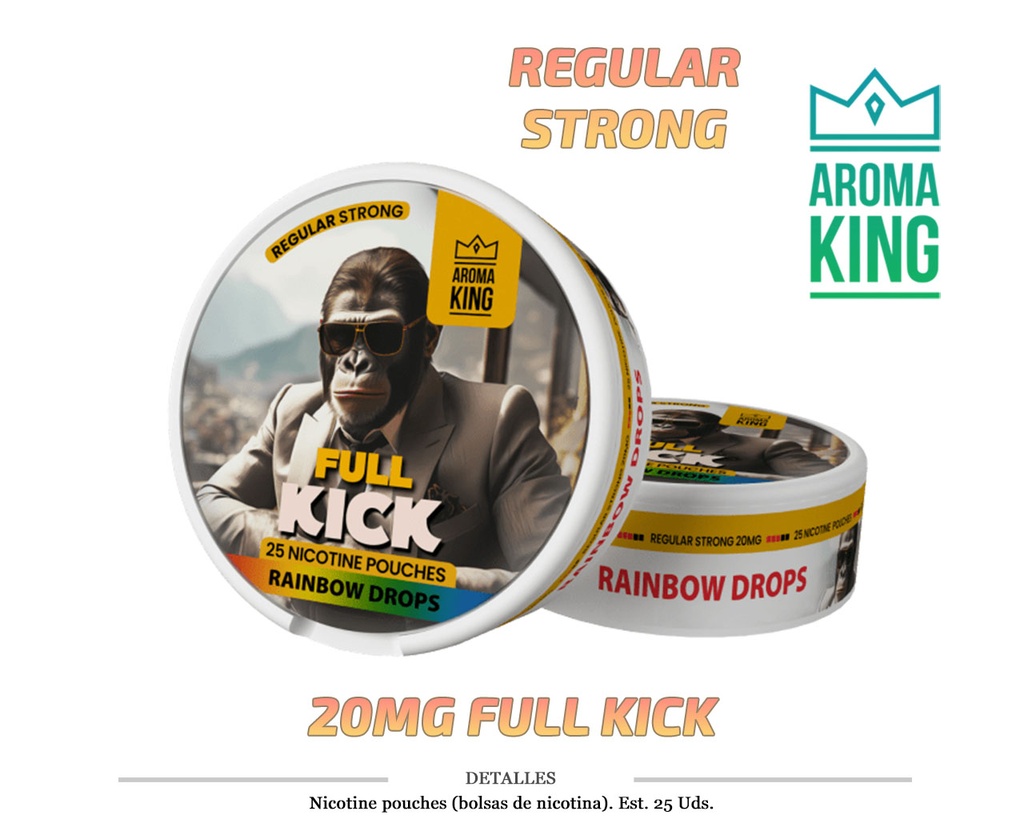 NICO POUCH AROMA KING RAINBOW DROPS 20MG 1 UD