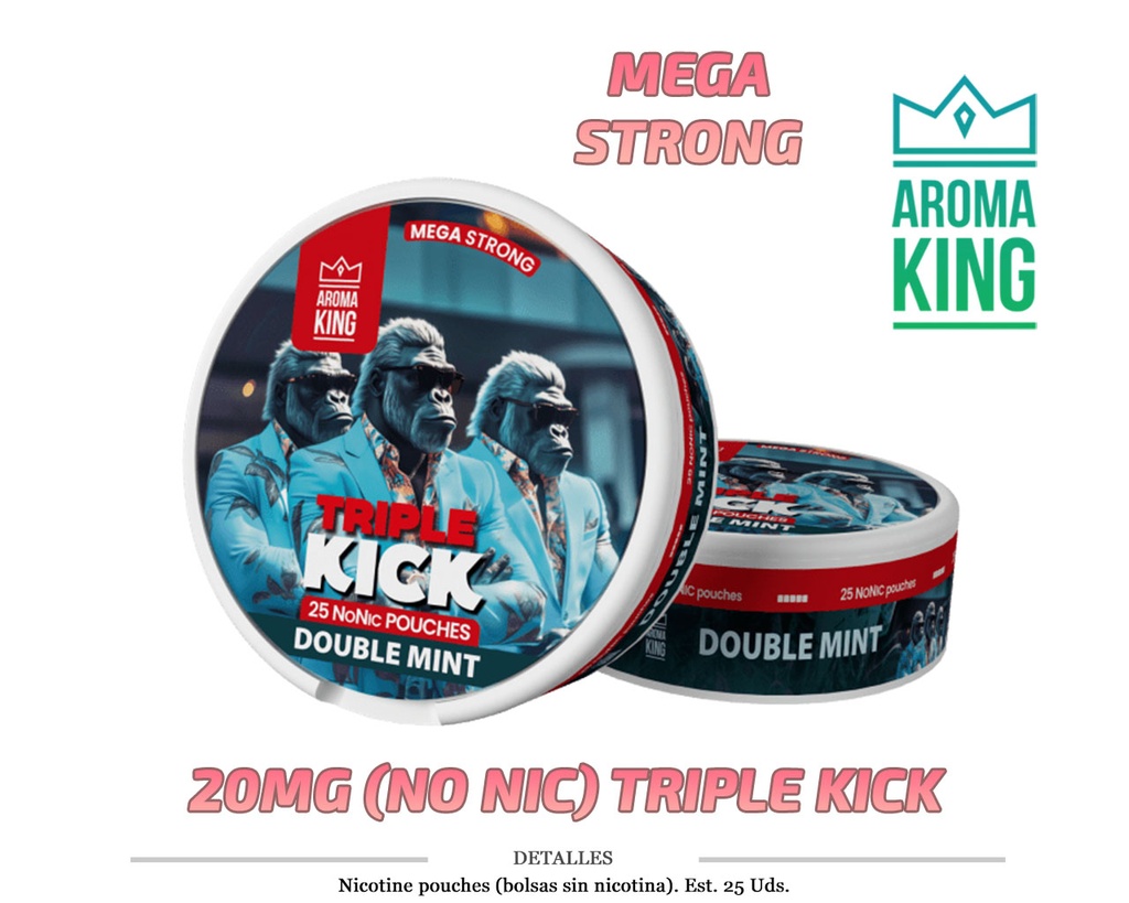 NICO POUCH AROMA KING DOUBLE MINT 20MG NO NIC 1 UD