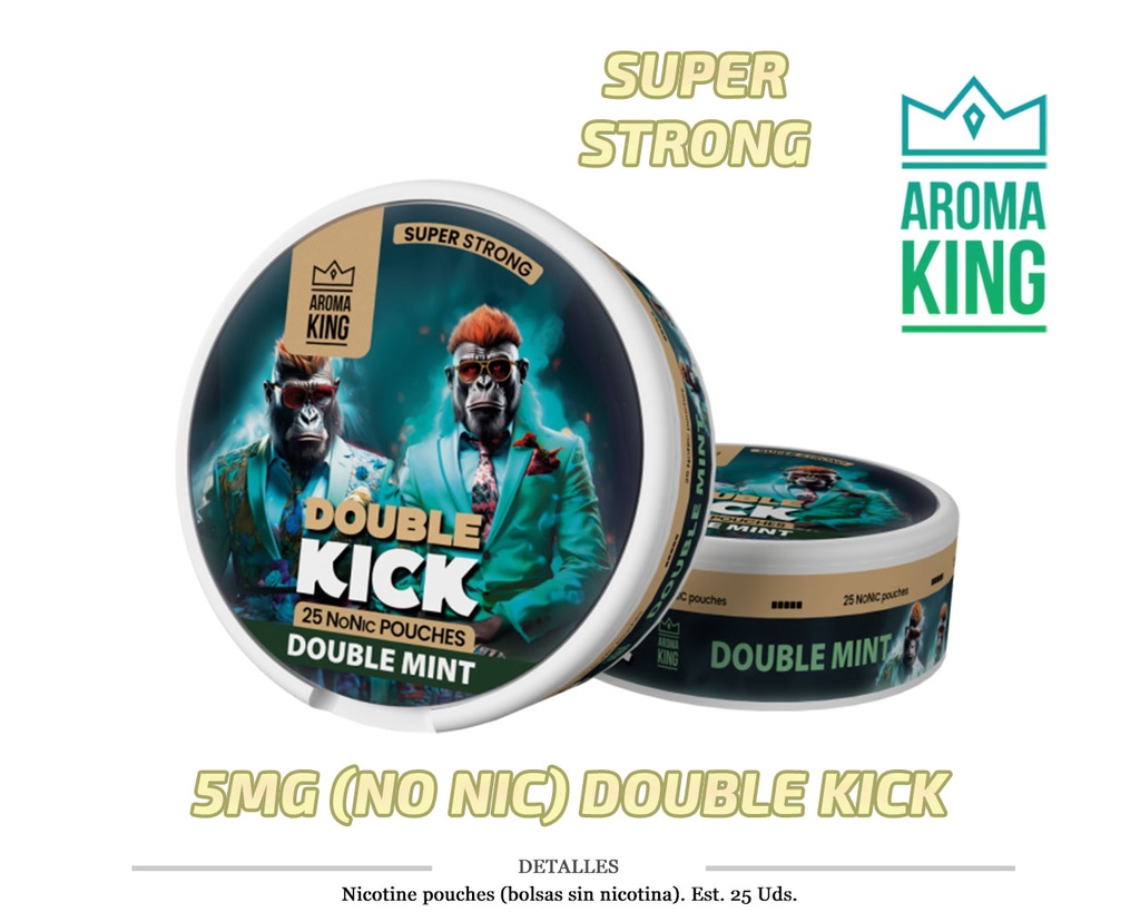 NICO POUCH AROMA KING DOUBLE MINT 5MG NO NIC 1 UD
