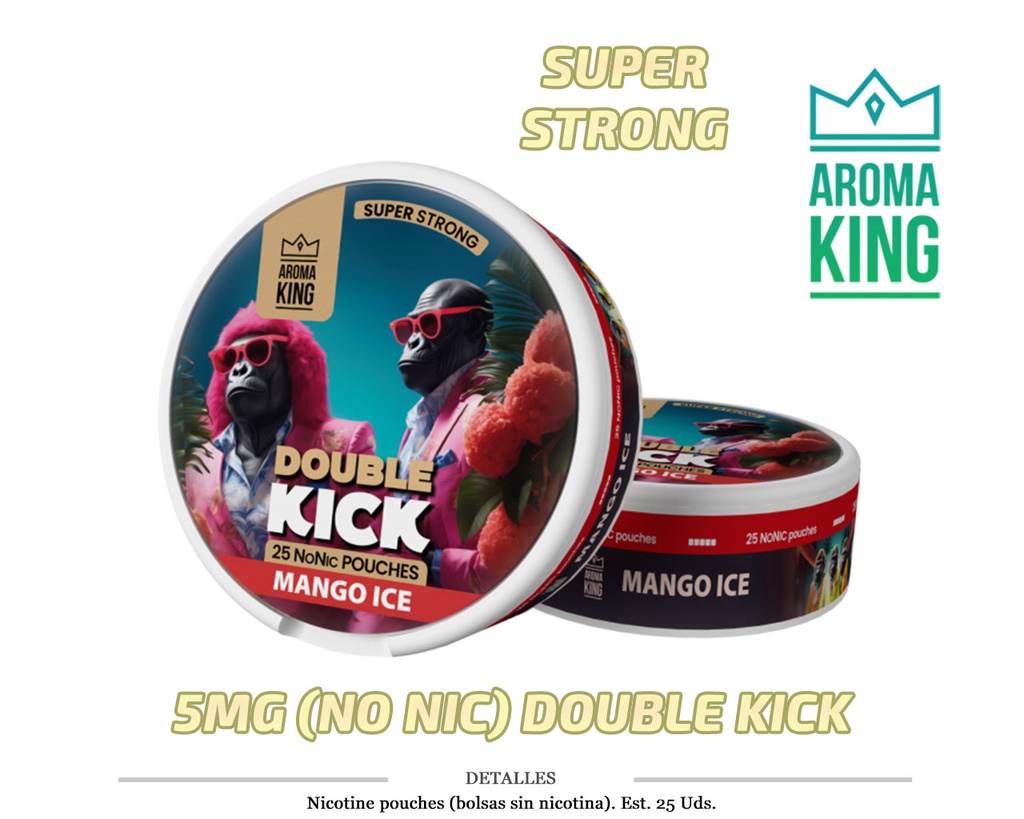 NICO POUCH AROMA KING MANGO ICE 5MG NO NIC 1 UD
