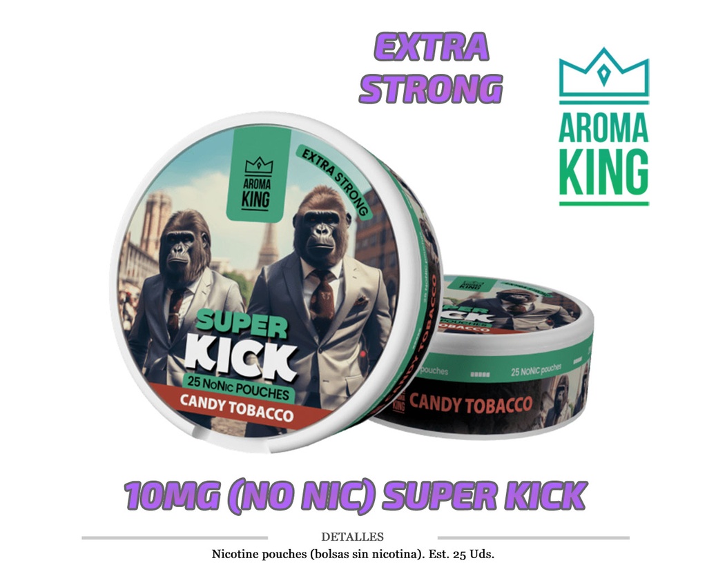 NICO POUCH AROMA KING CANDY TOBACCO 10MG NO NIC 1 UD