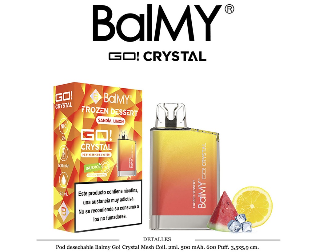 POD. DES. BALMY GO! CRYSTAL FROZEN DESSERT 20MG