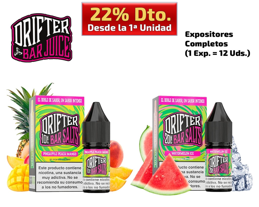 E-LIQUID JUICE SAUZ DRIFTER 12 UDS + 22% DTO