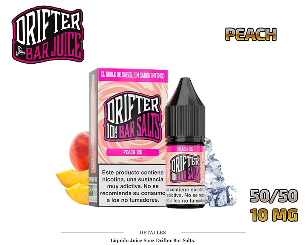 E-LIQUID DRIFTER SALT PEACH 10MG 10ML