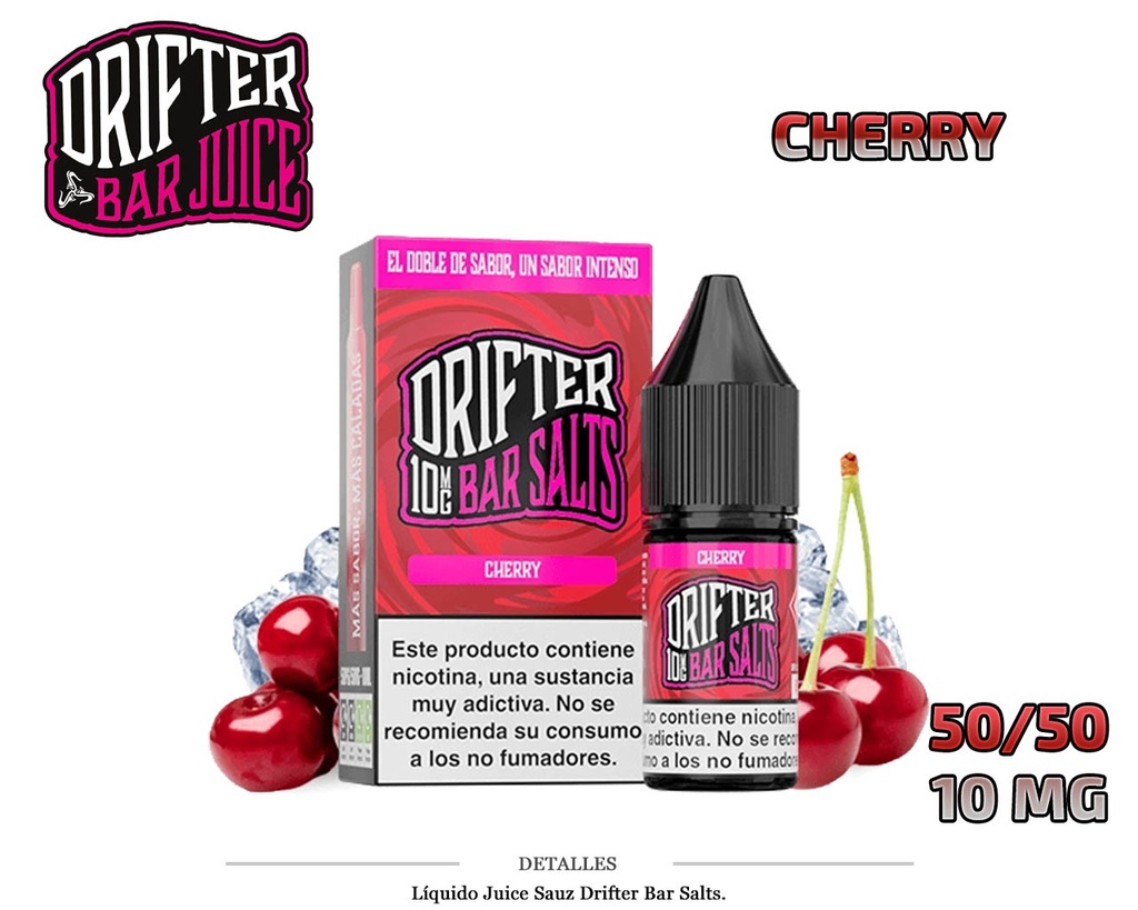 E-LIQUID DRIFTER SALT CHERRY 10MG 10ML