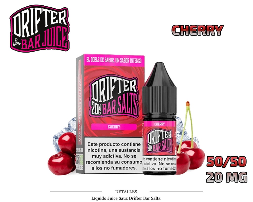 E-LIQUID DRIFTER SALT CHERRY 20MG 10ML