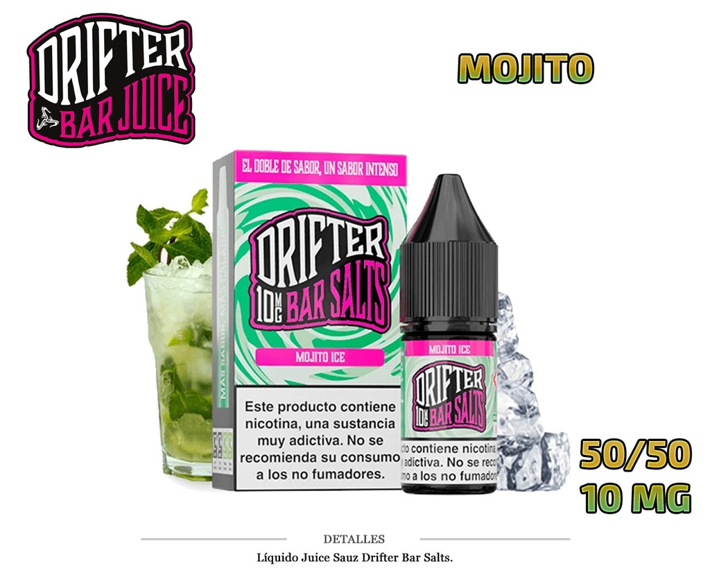 E-LIQUID DRIFTER SALT MOJITO 10MG 10ML