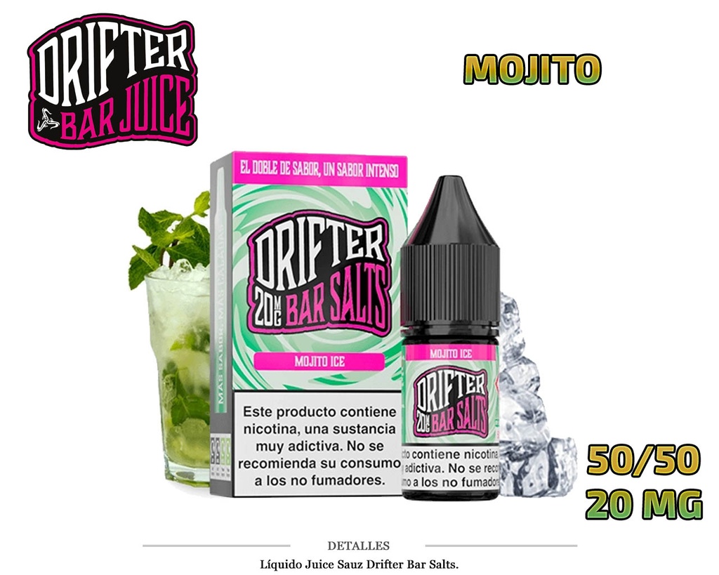 E-LIQUID DRIFTER SALT MOJITO 20MG 10ML