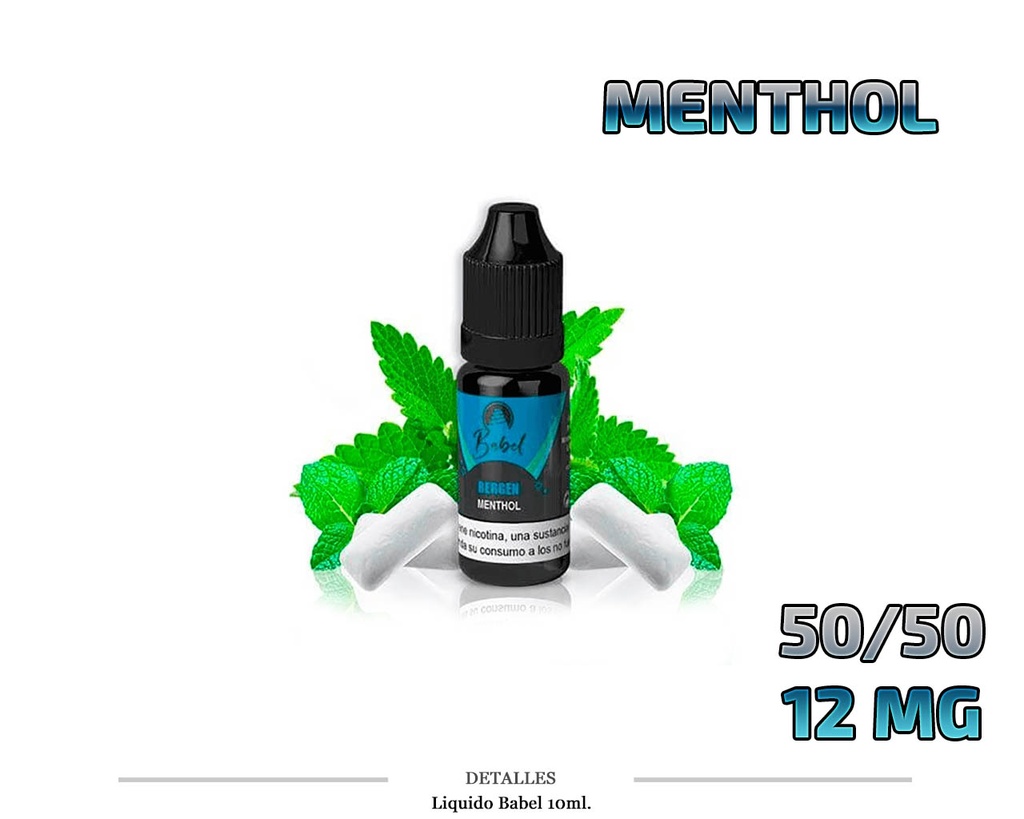 E-LIQUID BABEL BERGEN MENTHOL 12MG 10ML