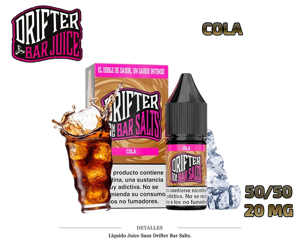 E-LIQUID DRIFTER SALT COLA 20MG 10ML