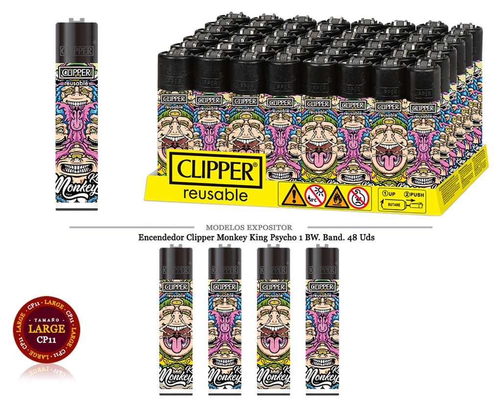 ENCD. CLIPPER MONKEY KING PSYCHO 1 48 UDS