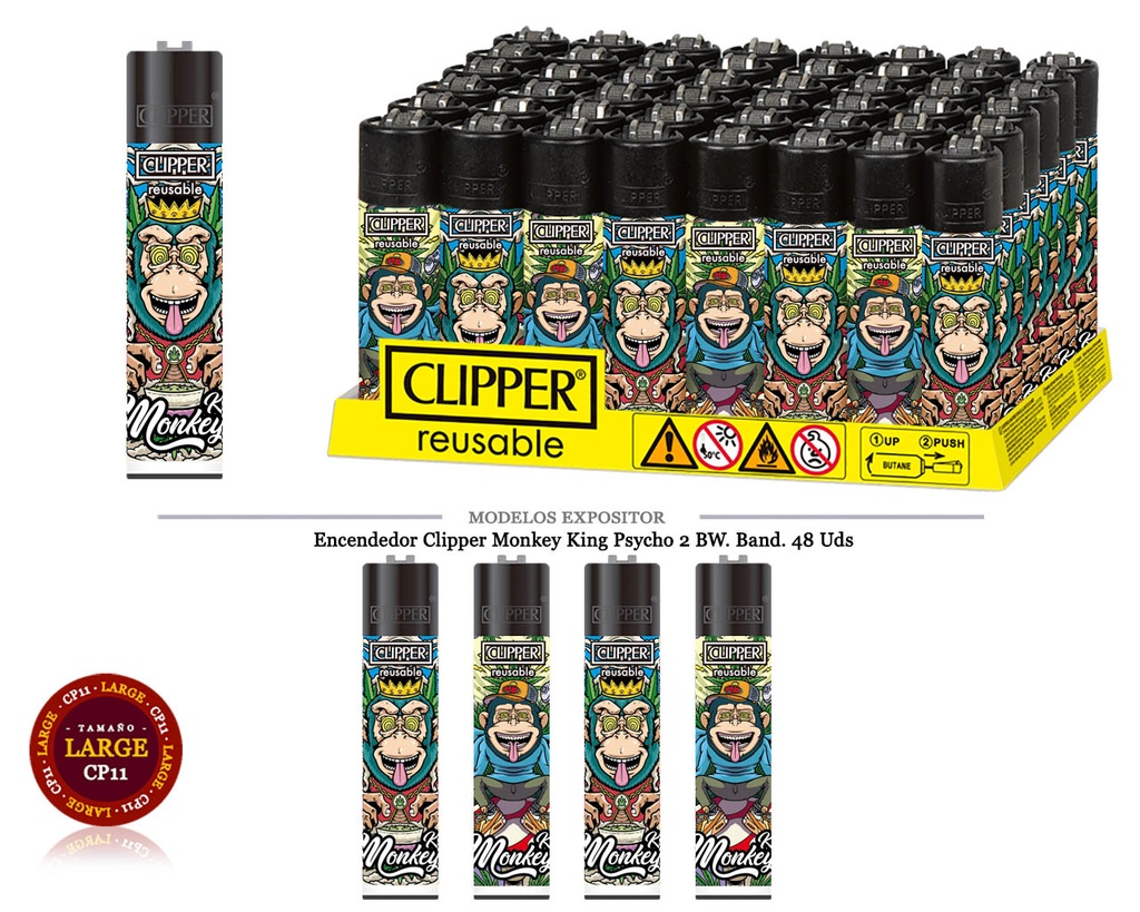 ENCD. CLIPPER MONKEY KING PSYCHO 2 48 UDS