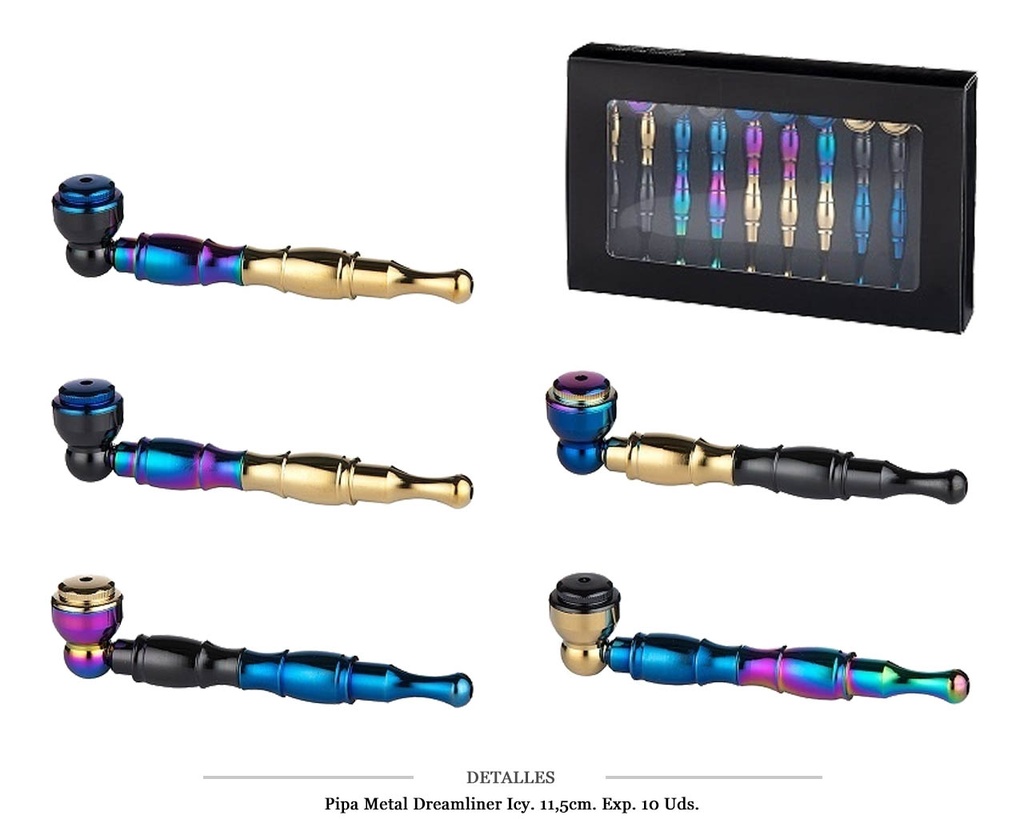 PIPA METAL DREAMLINER ICY 11,5CM 10 UDS